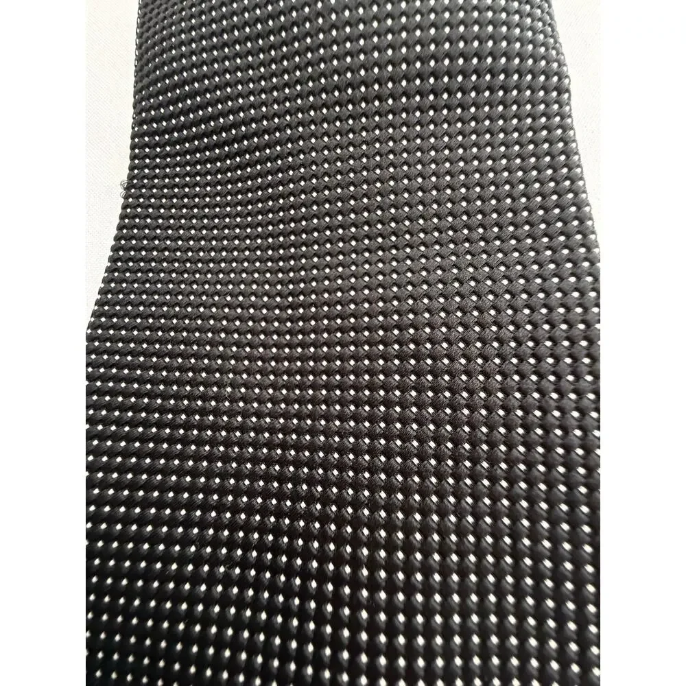 SKU3090 Daniel Cremieux Handmade Silk Tie - Black with Dots (61